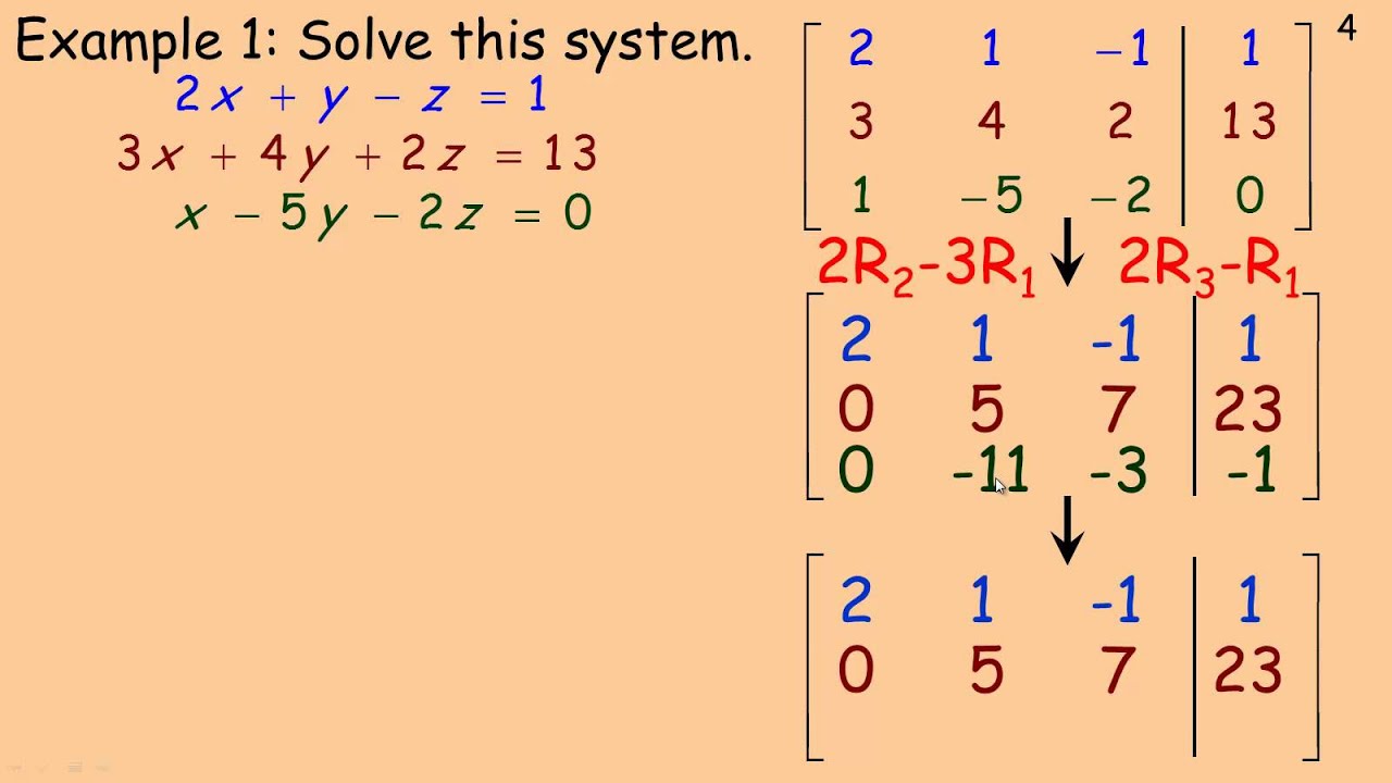 system of equations solver 5 equations